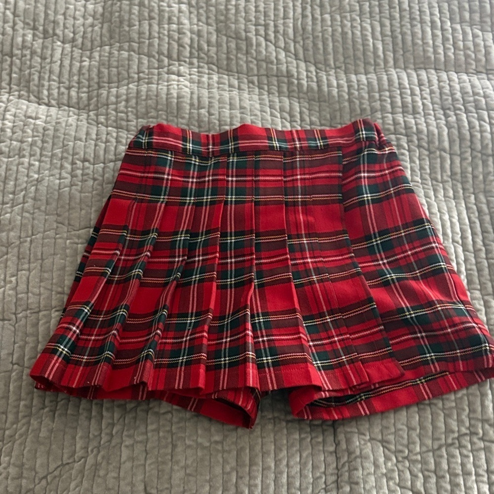Plaid Red Women's Skirt